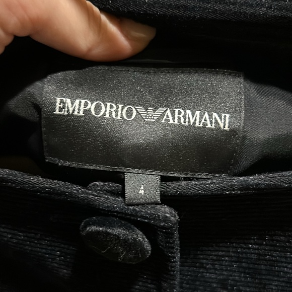 Emporio Armani black blazer. Boat neck button down. - Picture 4 of 4